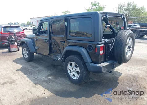2018 Jeep Wrangler Unlimited Sport S 4X4 из США, поврежденный, VIN 1C4HJXDG4JW162468